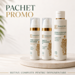 Pachet de Albire 3 produse Crema cu Hidrochinona 4% +Lotiune Iluminatoare cu hidrochinona 2% +Crema calmanta Dermaserin