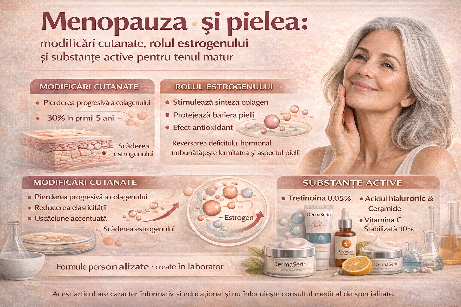 menopauza și pielea