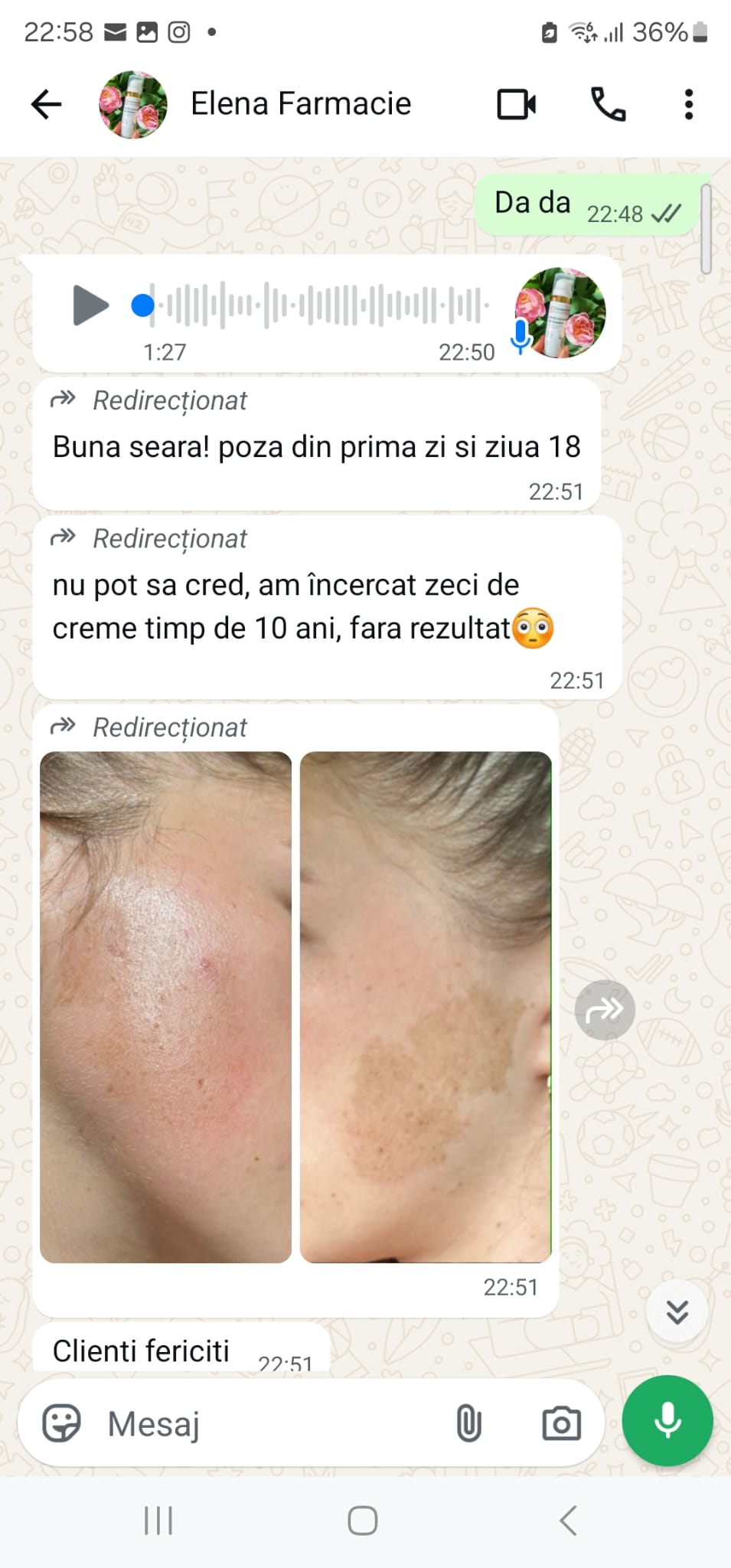 Recenzie client Farmacia Ester